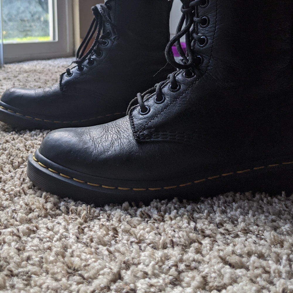 Dr. Martens Pascal Leather 8-eye Lace Up Boots